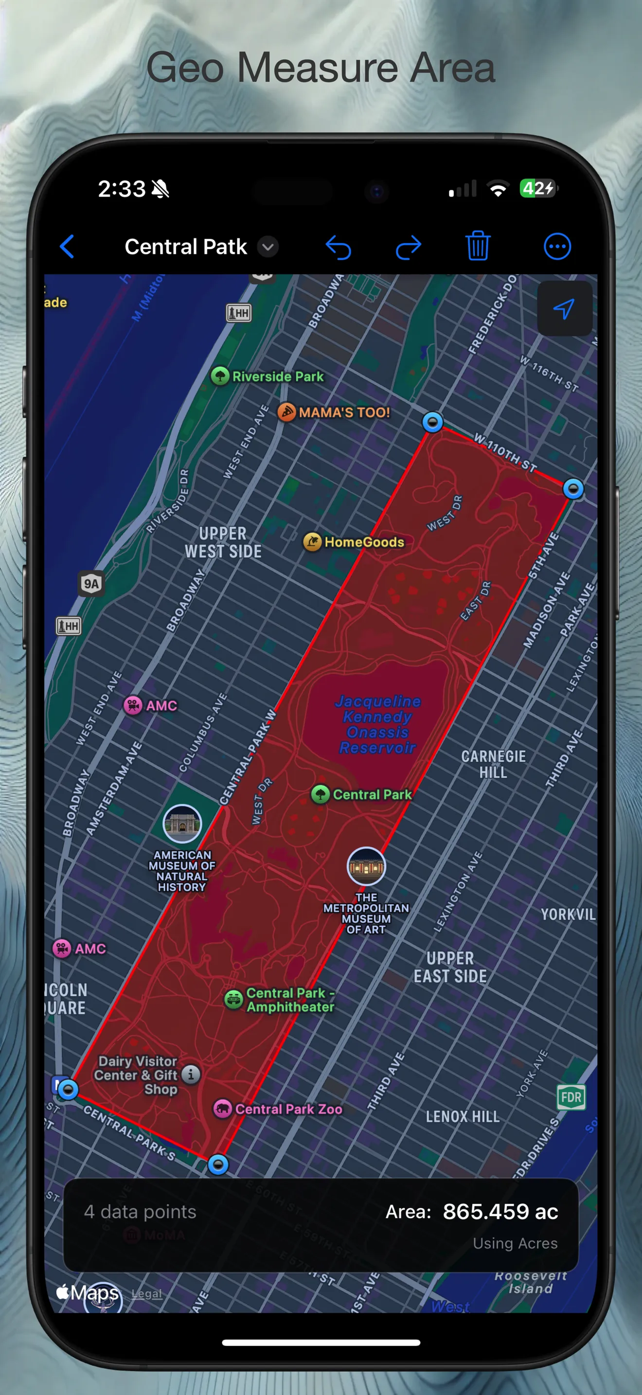 Geo Measure screenshot