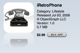 iRetroPhone at iTunes store