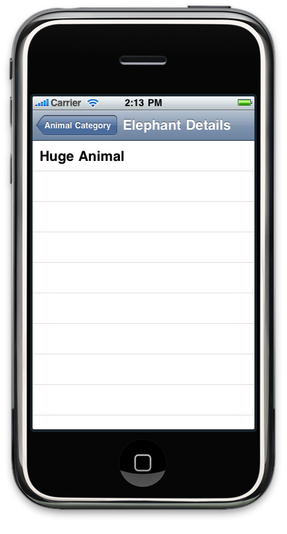 ElephantViewController(Detailed View)