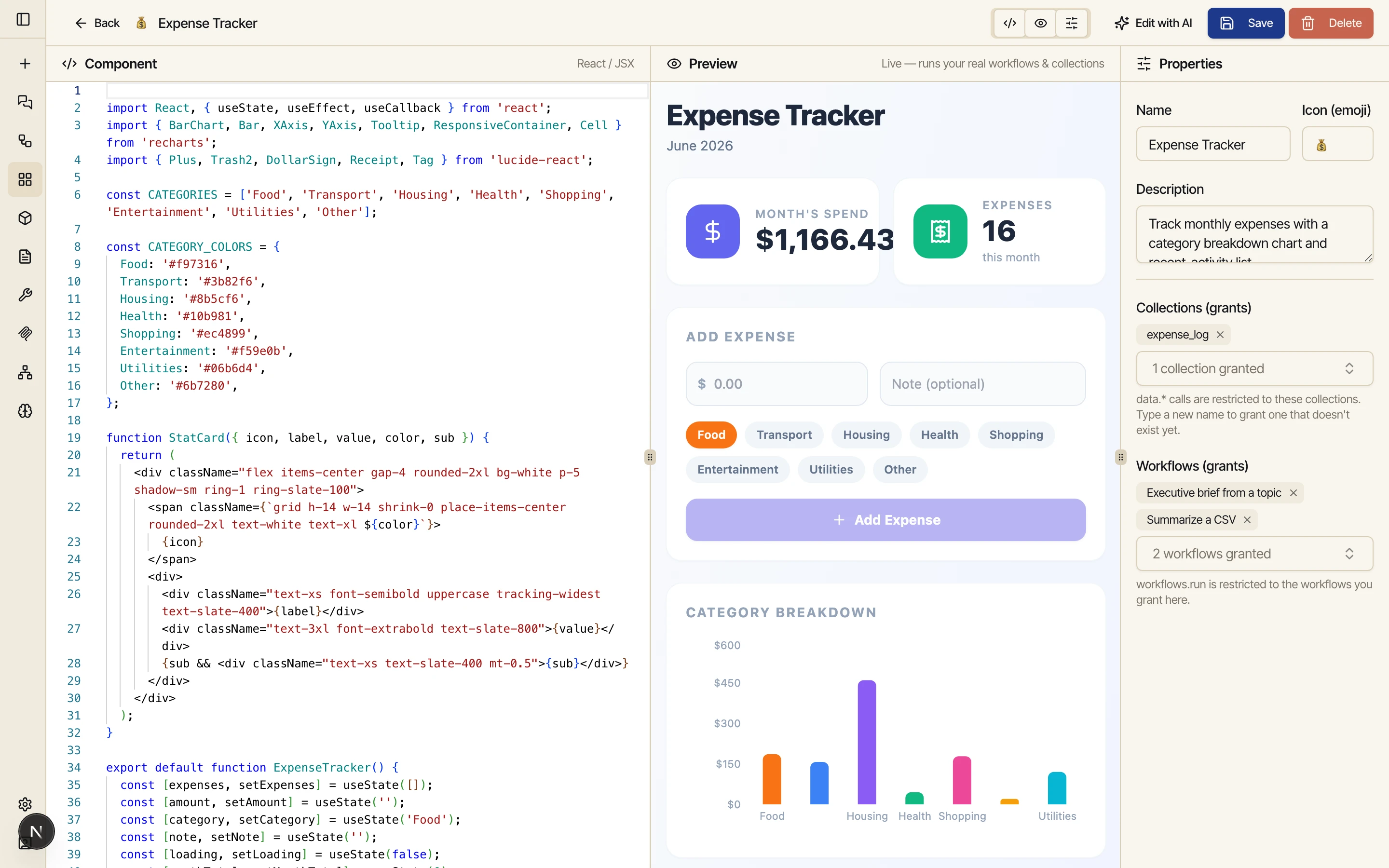 Mini App Editor